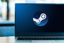 Computer-laptop-steam-logo-screen