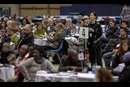 Delegate Jill Wondel of Missouri speaks on February 25, 2019, during the Special Session of the General Conference of The United Methodist Church, held in St. Louis, Missouri.