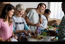 Volunteers working at local food bank.