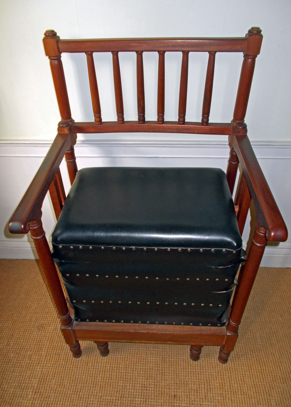 A chamber horse displayed in John Wesley's dining room. Photo courtesy of the Trustees of Wesley's Chapel, City Road, London.