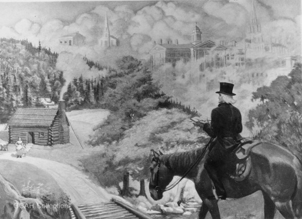 Image of a circuit rider, courtesy of the General Commission on Archives and History for The United Methodist Church, Drew University.