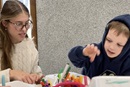 Harrisburg UMC worships through service on four Sundays each year. They gather for prayer and music, then complete a project together.