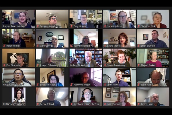 At a Nov. 18 online meeting, the Commission on the General Conference and staff pressed forward with planning for the postponed legislative assembly. After the coronavirus has twice altered their plans, commission members expect to make a final decision in the first quarter of next year on whether General Conference can take place as scheduled Aug. 29-Sept. 6 in Minneapolis. UM News screenshot via Zoom.