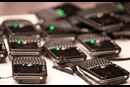 Voting machines used at the 2019 United Methodist General Conference in St. Louis.