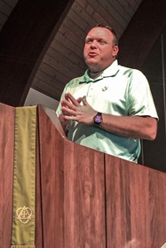 The Rev. Michael Zdorow finds members of his congregation's Wesley Fellowship Groups to be very active in the church. Photo courtesty of the Rev. Michael Zdorow.