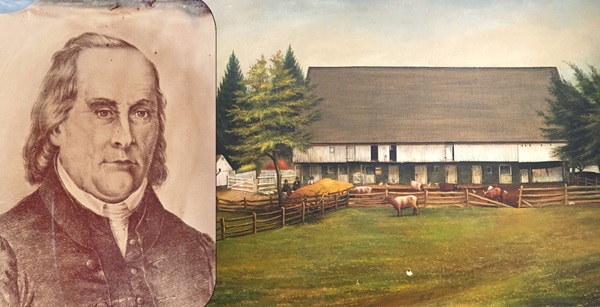 Otterbein is an important figure in United Methodist history. Otterbein image courtesy United Brethren Historical Center. Isaac Long's Barn, courtesy United Methodist Archives and History.