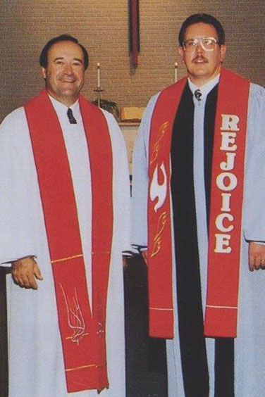 Rev. David Janz and his mentor. 