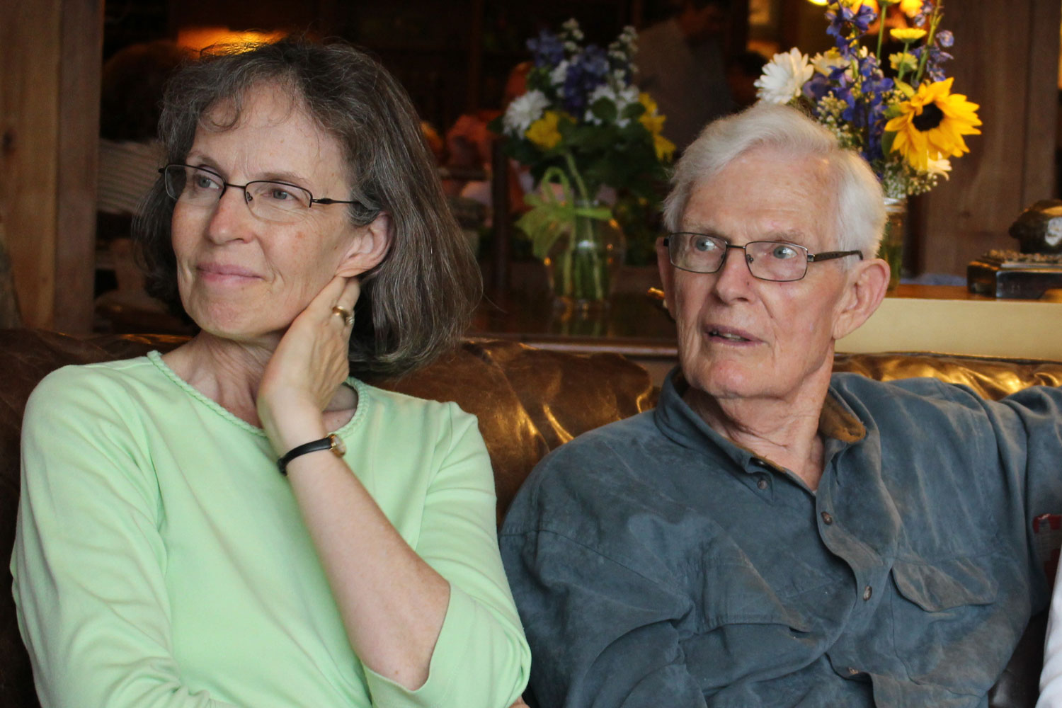 Rev. Blinn with her dad and mentor. 