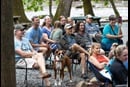 Parishioners listen during worship at the River of Life ministry, held at the Nantahala Outdoor Center near Bryson City, N.C. Photo by Mike DuBose, UM News.