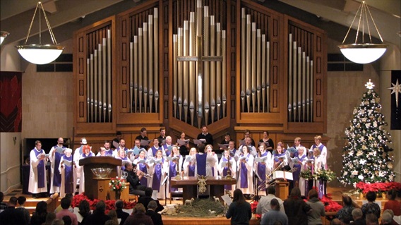 The St. John's United Methodist Church Choir in Lubbock, Texas performs "My Soul Gives Glory to My God."