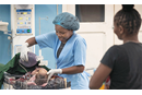 Nurse Vilma Zacarias cares for a newborn baby at the United Methodist Chicuque Rural Hospital near Maxixe, Mozambique. (Photo: Mike DuBose, UM News)
