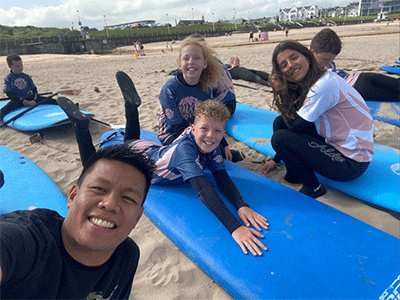  “The joy of serving,” is how Ruel Jade Lucas Zaldivar describes the Surf Project. (Photo: Ruel Zaldivar)