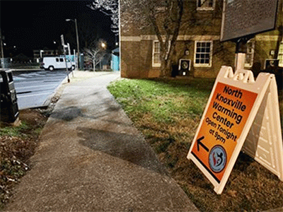 Fountain City UMC transforms its preschool space into a place of hospitality on cold nights.