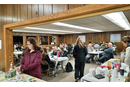 Members at Iroquois UMC served up coffee, donuts, and stickers to all who showed up on a chilly February morning, and the turnout was a record.
