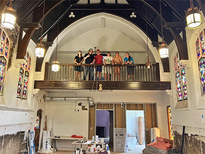 Youth from several Heritage District congregations participated in a group mission trip to Cass Community Social Services for two summers straight in 2022 and 2023. During their week-long service projects, they cleaned up the grounds of the soon-to-be Fox Family Center, along with painting and floor restoration in the basement. Read more about one of these trips in this MIconnect story from 2022. ~ photo courtesy Pastor Brian Comiskey.