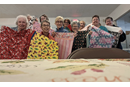 Oakdale UMC volunteers showcase pillowcases before delivering to children with cancer. Courtesy photo.