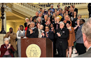 Bishop Robin Dease at the State Senate.