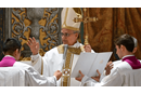 Pope Leo XIV celebrates mass with cardinals in the Sistine Chapel in The Vatican on Friday, a day after his election. (Photo by Vatican Media. All rights reserved. Image provided courtesy of the Council of Bishops.)